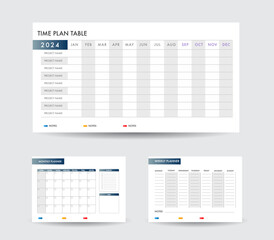12 month year plan week and day color calendar template design for business	