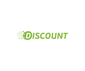 Discount logo design vector template