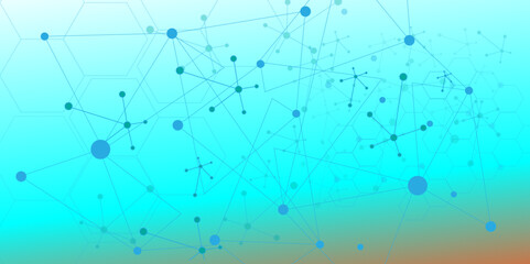 Abstract Scientific molecule structure concept for medicine, chemistry, science and technology background.