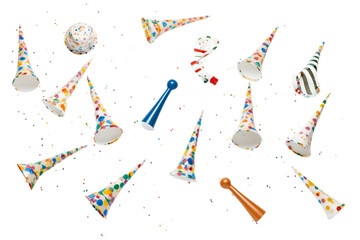 Party Hats on a transparent background