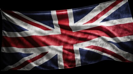 Great Britain national flag AI generated illustration