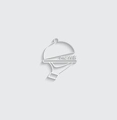 Menu icon vector  food logo icon