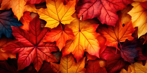 Naklejka na ściany i meble Fall Leaves Background