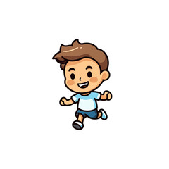 cartoon illustration of a man running