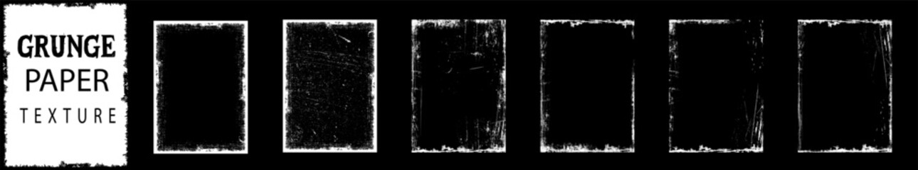 Rough Grunge shabby scratched torn ripped texture. Torn and crumpled pattern for poster or vinyl album cover. 