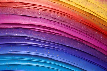 Rainbow Symphony: Pastel Palette Painting with a Burst of Colors