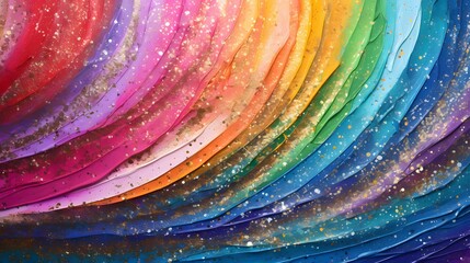 Pastel Dreams: Vibrant Rainbow in Soft Hues