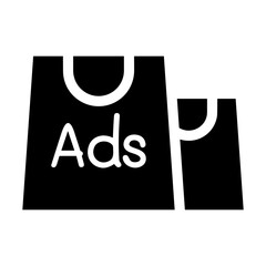 Bag packaging icon symbol vector image. Illustration of the handbag merchandise design image