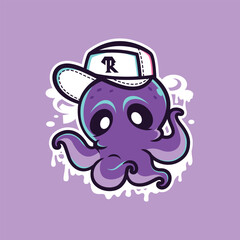 octopus with hat