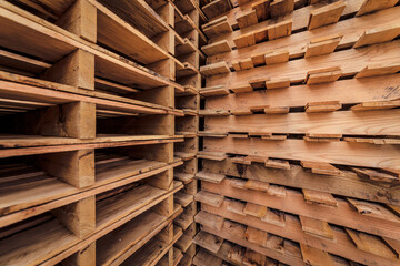 Wood shipping skids