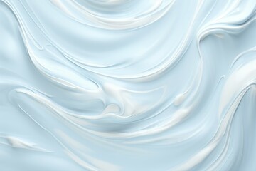 Obraz premium Smudged cream texture on pastel blue backdrop