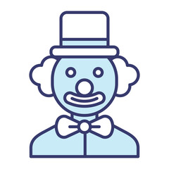Clown icon vector on trendy design