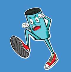 illustration of a man running