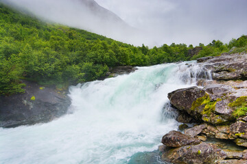 Videfossen waterfall, Norway