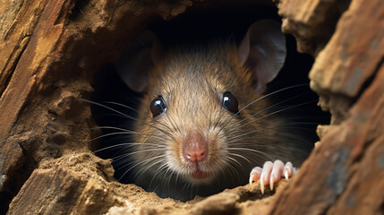 Naklejka na ściany i meble A close up of a rodent