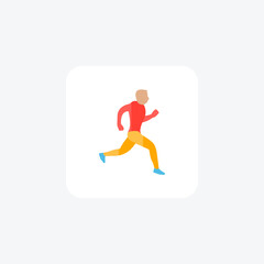 interval training,  isolated on white background vector illustration Pixel perfect

