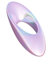 3d render of chrome shape y2k inspired 