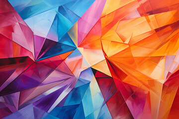 Fototapeta premium abstract background with triangles