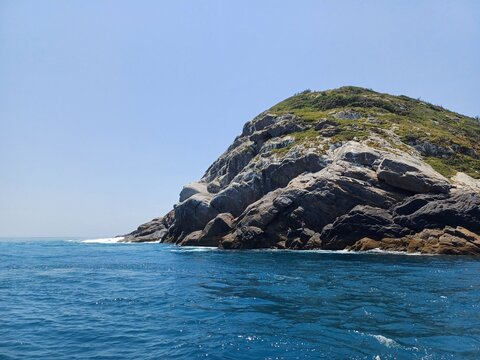 Monkey Face Rock on Arraial do Cabo Island, Rio de Janeiro, Brazil