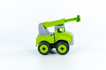 Children's toy green tractor