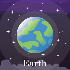Fototapeta premium planetary design in the galaxy with a minimalist design