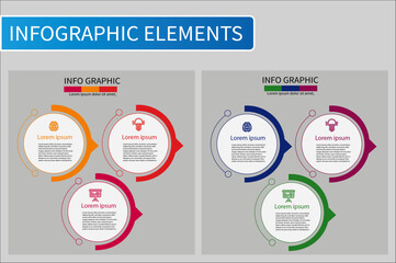 modern infographics options banner