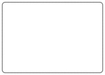 Vector diploma, certificate frame composed of black chain. Isolated on white background.