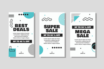 Editable modern social media story template