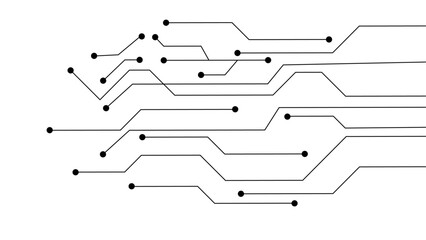 Abstract background electronic printed circuit board, with dot and connection line.