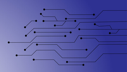  Abstract futuristic electronic circuit technology background.
