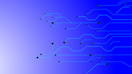  Abstract futuristic electronic circuit technology background.