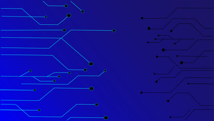  Abstract futuristic electronic circuit technology background.