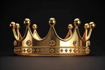 Fotobehang Royal gold crown © Asman