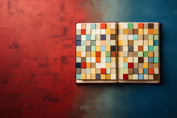 chess board on the wall