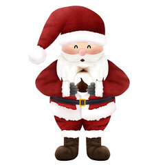 santa, christmas, claus, holiday, santa claus, hat, winter, xmas, gift, beard, decoration, happy, celebration, toy, season, isolated, snow, december, present, illustration, cute, red, new year, year, 
