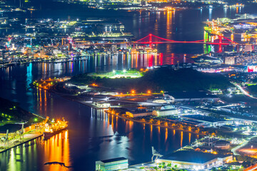 福岡県　北九州市　皿倉山からの夜景