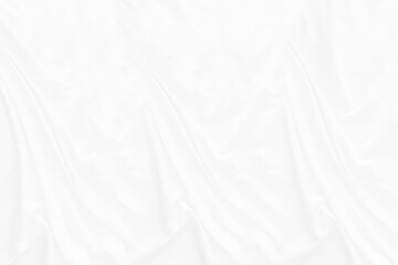 Top view Abstract White cloth background with soft waves.Wave and curve overlapping with different...