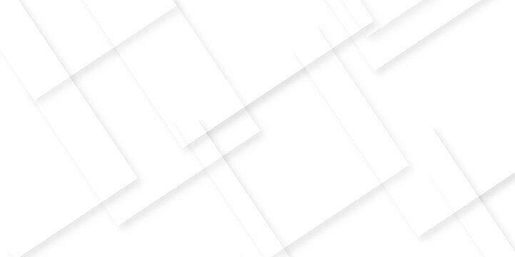 Abstract design with white transparent material in triangle and squares shapes. Modern and creative design with different size white boxes on the white background white rectangle business card