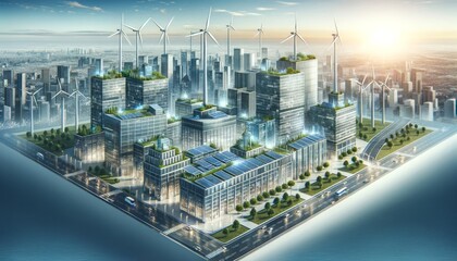 Vision of Progress: Dawn of a New Era in a Sustainable Urban Environment with Renewable Energy Integration