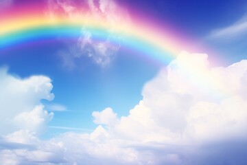 Rainbow Above the Clouds.