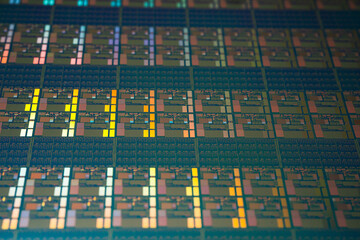 Silicon wafer for manufacturing semiconductor of integrated circuit.