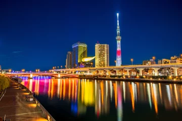 Fototapeten 東京　浅草　隅田川からの夜景 © butterfly0124