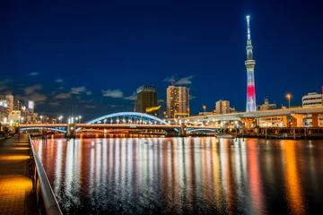 Foto op Plexiglas 東京　浅草　隅田川からの夜景 © butterfly0124