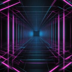 Neon tunnel. Background for your design
