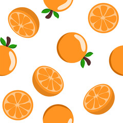 orange seamless pattern vector to use for wall paper background, gift wrapping paper, fabric, book, note cover and various decorate.