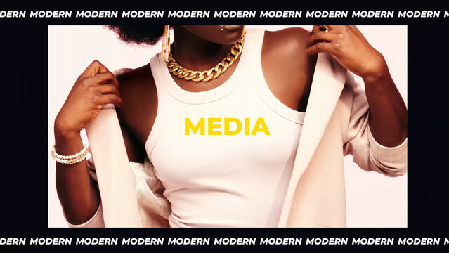Fashion Media Opener Slideshow this is a stylish and modern template.  This template contains 25 placeholders, 27 editable text layers, and 1 logo placeholder. Available in 4K resolution.
