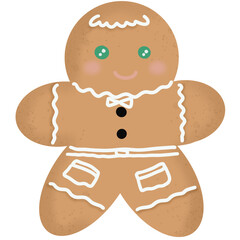 Gingerbread man cookie image.