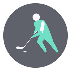 Ice hockey competition icon. Sport sign.