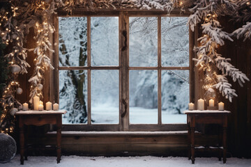 window in winter