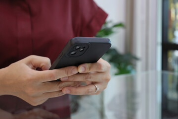 person using cell phone